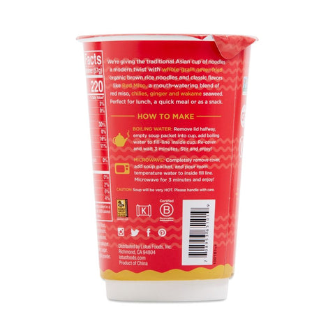 Lotus Foods Red Miso Rice Ramen Noodle Soup - 2 oz