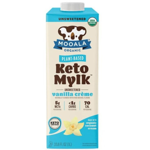 Mooala Organic Keto Mylk Unsweetened Vanilla Creme - 33.8 fl oz | Vegan Black Market