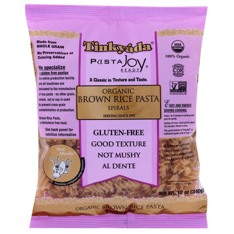 Tinkyada Brown Rice Pasta | Tinkyada Pasta | Tinkyada Gluten Free Pasta | Pasta Joy Tinkyada Brown Rice Pasta Spirals - 12 oz.