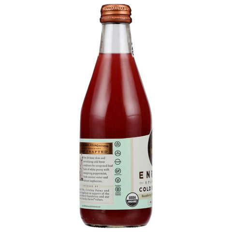 Enroot Tea Sparking Cold Brew Tea Raspberry Mint White Peony Tea - 12 fl oz