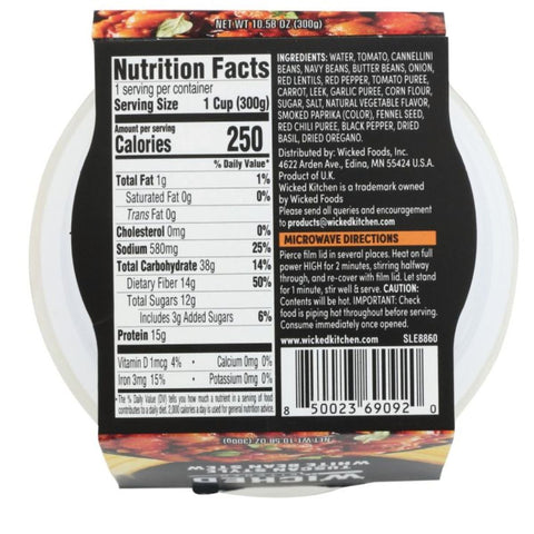 Wicked Kitchen Tuscan Style White Bean Stew - 10.58 oz.