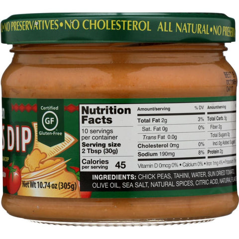 Wild Garden Hummus Dip Sun Dried Tomato With Olive Oil - 10.74 oz.
