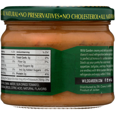 Wild Garden Hummus Dip Sun Dried Tomato With Olive Oil - 10.74 oz.