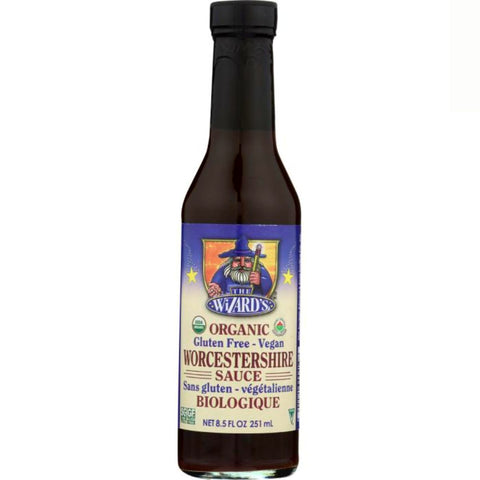 The Wizard's Organic Vegan Worcestershire Sauce 8.5 oz. Wizard Worcestershire Sauce | Organic Vegan Worcestershire Sauce | Vegan Worcester Sauce