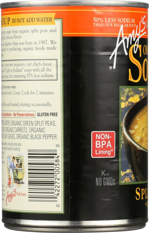 Amy's Organic Soups Low Fat Split Pea - 14.1 oz.