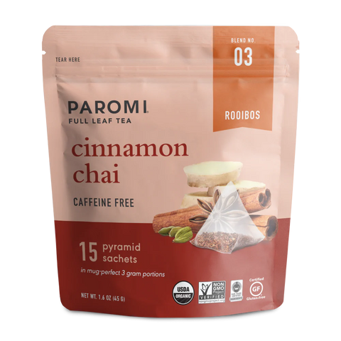 Paromi Full Leaf Tea Chai Cinnamon - 15 bg | Paromi | Vegan Black Market