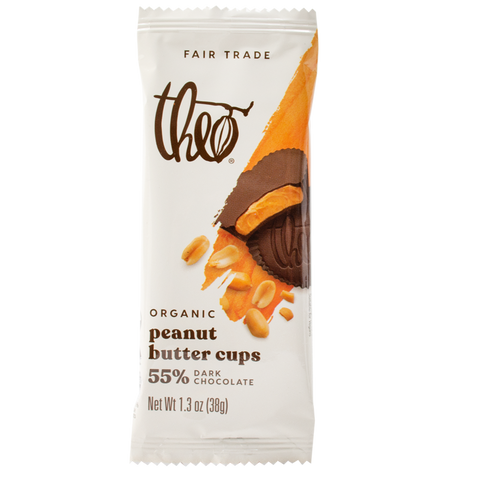 Theo Chocolate  Peanut Butter Cups Dark Chocolate - 1.3 oz | Vegan Black Market