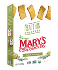 Mary's Gone Crackers Garlic Rosemary Organic Real Thin Crackers - 5 oz | Vegan Black Market