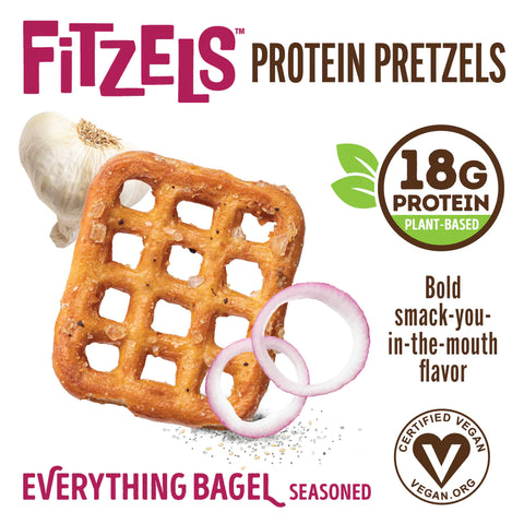 Lenny & Larry's Fitzels Everything Bagel Protein Pretzel - 3 oz