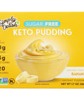 Simply Delish Keto Pudding Banana Sugar Free - 1.7 oz | Vegan Pudding | Vegan Black Market