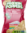 Protein Poppers Birthday Cake Chips - 4 oz | Vegan Black Market