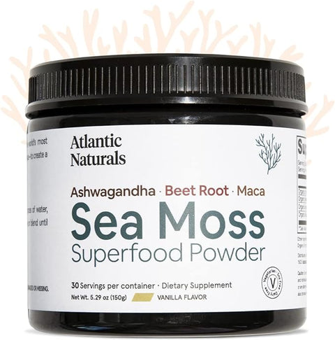 Atlantic Naturals Organic Sea Moss Superfood Powder - 5.5 oz | Vegan Black Market