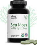 Atlantic Naturals Organic Sea Moss With Spirulina Capsules - 120 vc | Vegan Black Market