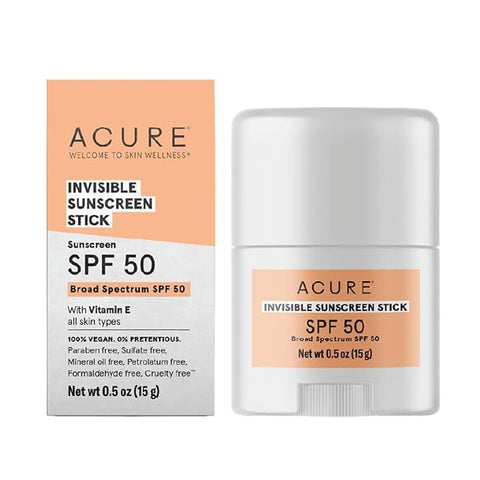 ACURE Invisible Sunscreen Stick SPF 50 - 0.5 oz | Vegan Black Market