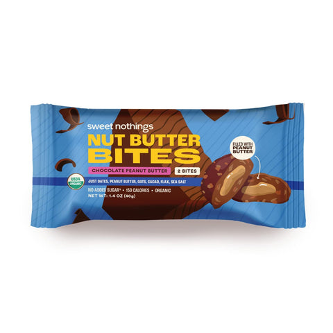 Sweet Nothings Nut Butter Bites Chocolate and Peanut Butter Bar - 1.4 oz | Vegan Black Market