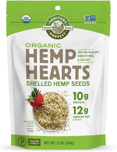 Manitoba Harvest Organic Hemp Hearts - 12 oz