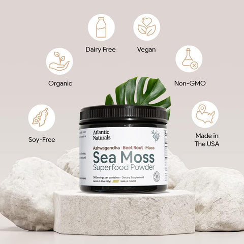 Atlantic Naturals Organic Sea Moss Superfood Powder - 5.5 oz