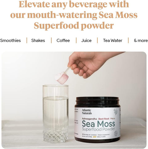 Atlantic Naturals Organic Sea Moss Superfood Powder - 5.5 oz