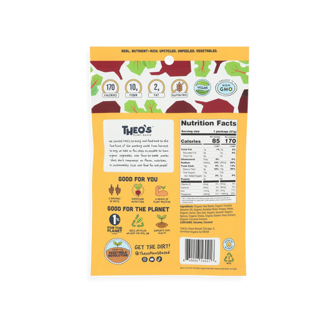 Theo's Plant Based Beet Jerky Ginger Teriyaki - 2 oz