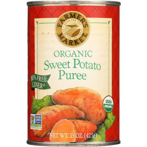Organic Sweet Potato Puree - 15 oz. Farmer's Market | Vegan Black Market