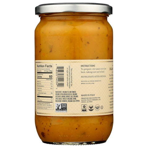 Lucini Organic Savory Golden Tomato Sauce - 24 oz