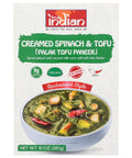 Truly Indian Creamed Spinach and Tofu Palak Tofu Paneer - 10 oz | Vegan Black Market
