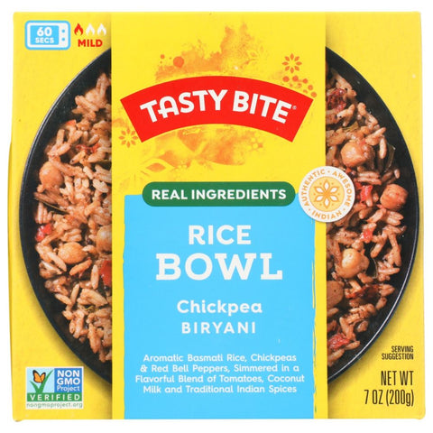 Tasty Bite Chickpea Biryani Rice Bowl - 7 oz | Vegan Black Market