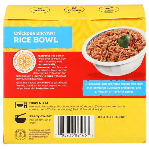 Tasty Bite Chickpea Biryani Rice Bowl - 7 oz