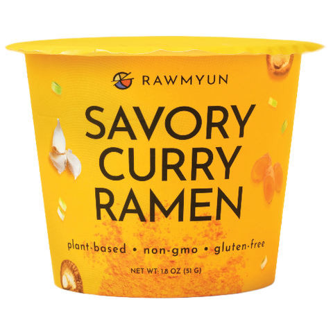 Rawmyun Savory Curry Ramen Cup - 1.87 oz | Vegan Black Market