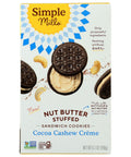 Simple Mills Nut Butter Stuffed Coco Cashew Creme Sandwich Cookies - 6.7 oz | Vegan Black Market | Simple Mills 