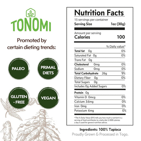 Tonomi Tapioca Flour - 1 lb