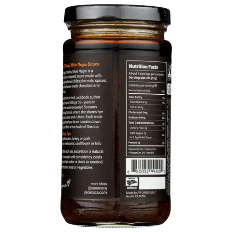 Ya Oaxaca Mole Negro Sauce - 12 oz.