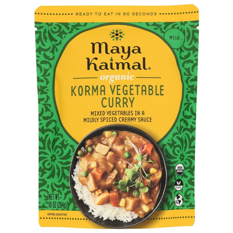 Maya Kaimal Organic Korma Vegetable Curry- 10 oz | Vegan Black Market