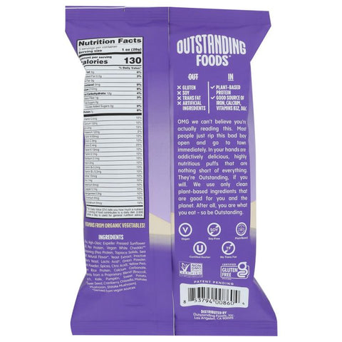 Outstanding Foods White Chedda Outstanding Puffs - 3 oz.