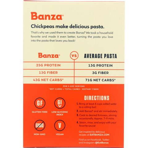 Banza Rotini Chickpea Pasta - 8 oz