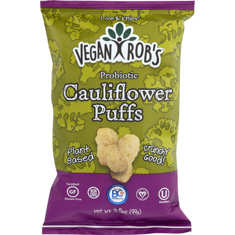 Vegan Rob's Cauliflower Puffs Snacks - 3.5 oz. | Vegan Black Market