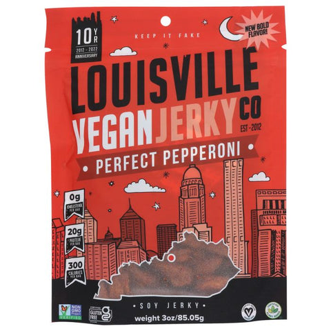 Vegan Jerky | Plant Based Jerky | Enid's Perfect Pepperoni - 3oz
