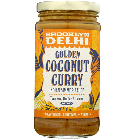 Brooklyn Delhi Golden Coconut Curry Indian Simmer Sauce - 12 oz