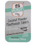 Dr Gingers Coconut Powder Mouthwash Tablets Mint Flavor - 60 ea | Mouthwash Tablets | Mouthwash Tabs | Vegan Black Market