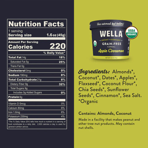 Wella Grain Free Cereal Apple Cinnamon - 1.6 oz