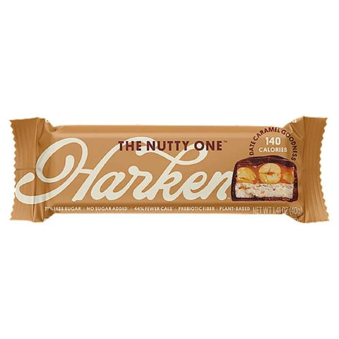 Harken The Nutty One Dates Caramel Nougat Peanut Bars - 1.41 oz | Vegan Black Market | Harken Sweets