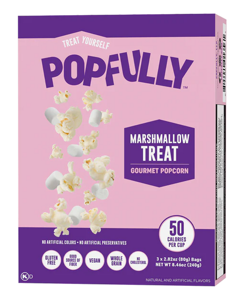 Popfully Microwave Popcorn Marshmallow Treat - 8.46 oz