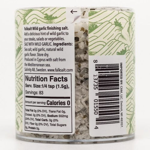 Falksalt Salt Flakes Wild Garlic - 2.47 oz