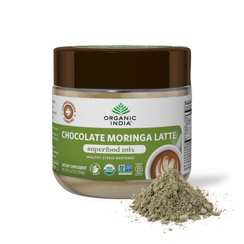 Organic India Chocolate Moringa Latte - 3.5 oz