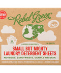 Rebel Green Small But Mighty Laundry Detergent Sheets - 40 pc | Rebel Green Detergent | Vegan Black Market