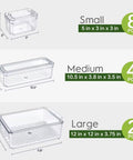 stackable refrigerator organizer bins