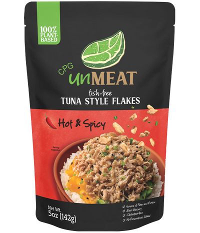 UNMEAT Fish Free Tuna Style Flakes Hot Spicy - 6.35 oz.
