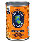 Westbrae Natural Organic Great Northern Beans Low Sodium - 15 oz. | Vegan Black Market