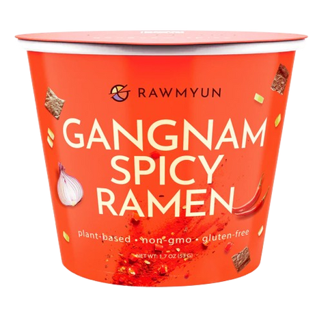 Rawmyun Gangnam Spicy Ramen Cup - 1.8 oz | Vegan Instant Ramen