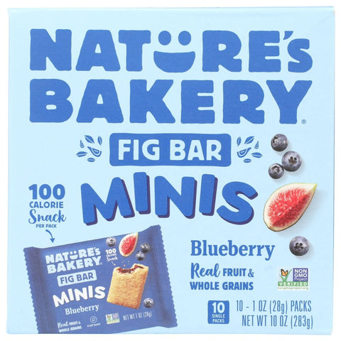 Nature;s Bakery Fig Bar Mini's Blueberry - 10 oz | Vegan Black Market